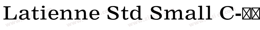 Latienne Std Small C字体转换